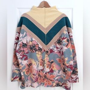 Free People Floral Sweatshirt Size S